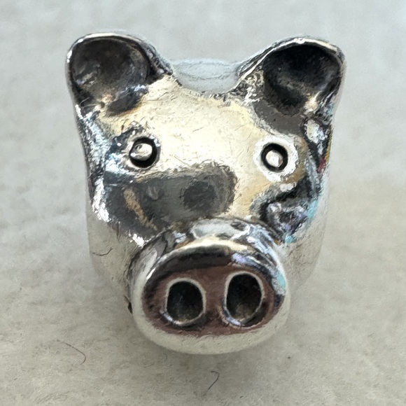 Pandora Jewelry - PANDORA Retired Smiling Pig Charm Sterling Silver Signed 925 ALE 790214